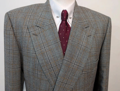 Sublime costume croisé en flanelle