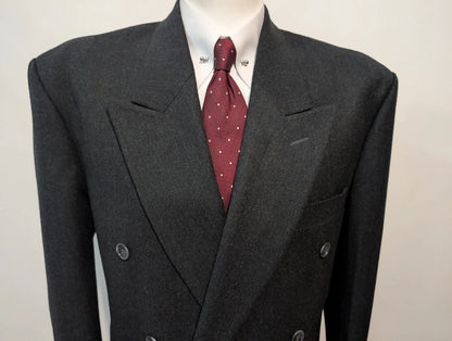 Furieux costume croisé en flanelle lourde