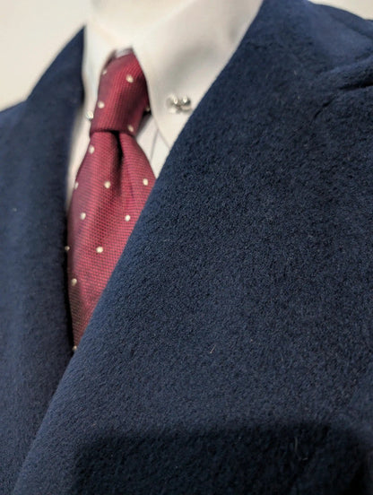 Superbe manteau croisé bleu marine