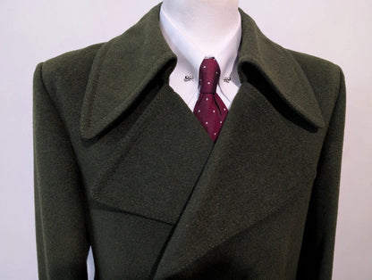 Mignon caban en loden vert