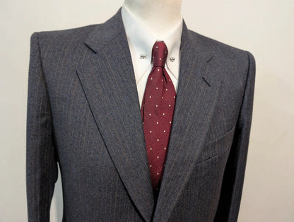 Génial costume pinstripe en flanelle
