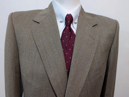 Splendide costume gris marron en flanelle
