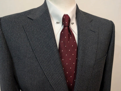 Superb pinstripe flannel suit