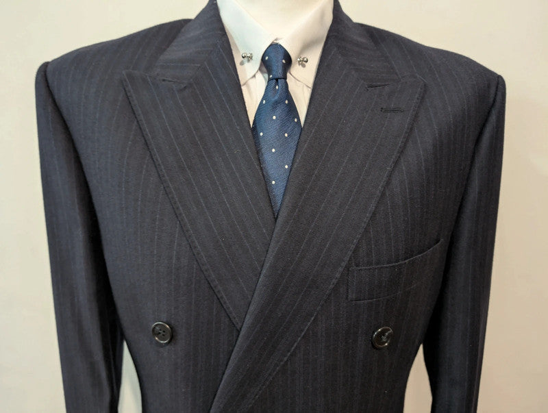 Splendid pinstripe flannel double-breasted suit