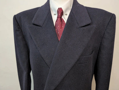 Ravissant manteau croisé bleu marine