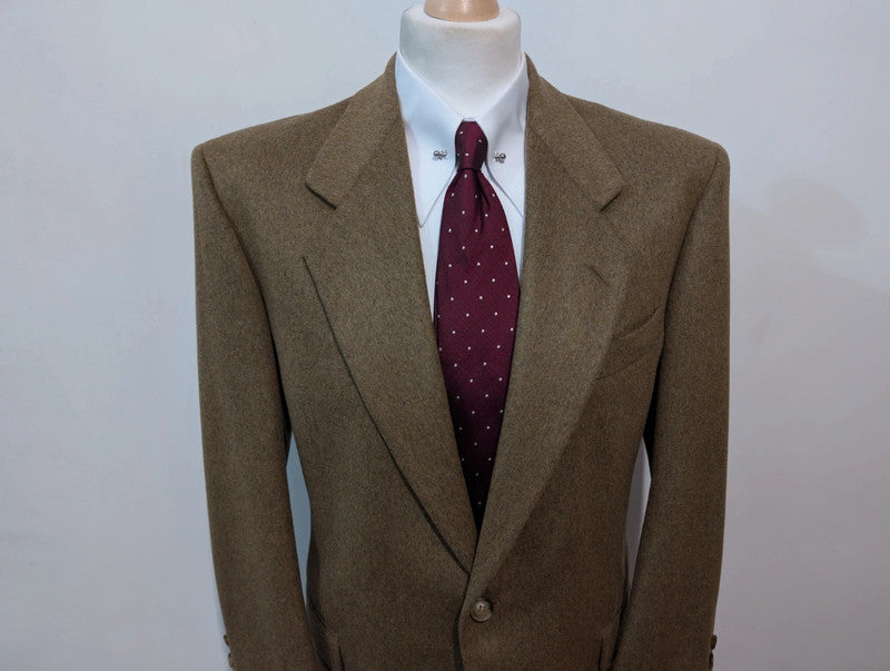 Amazing khaki brown wool jacket