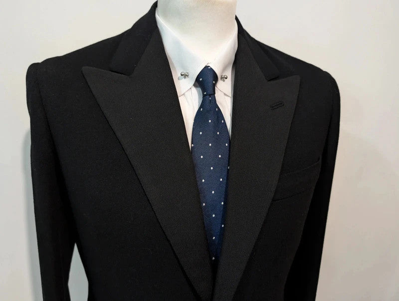 Vintage black wool tuxedo