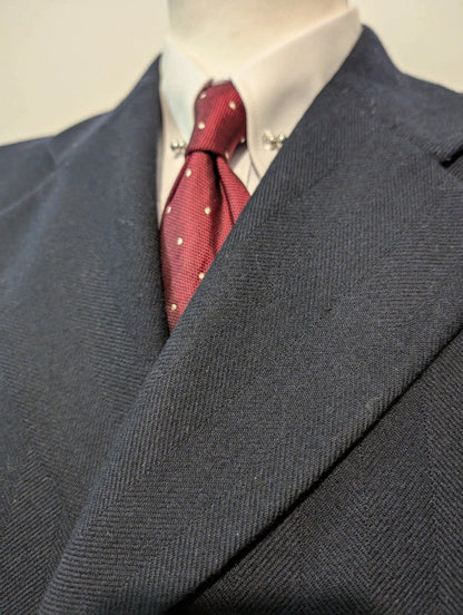Classique manteau bleu marine en laine
