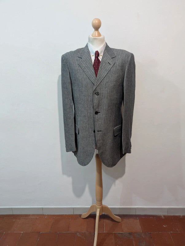 Génial costume pinstripe en lin