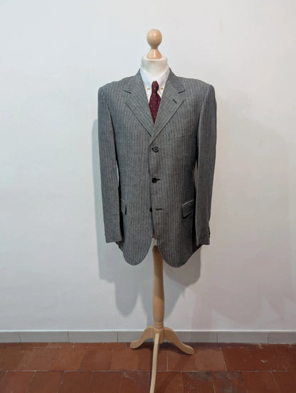 Génial costume pinstripe en lin