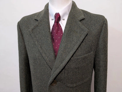 Incroyable manteau vert en laine
