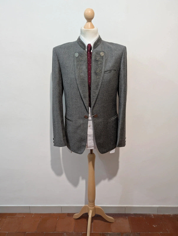 Magnifique costume gris en flanelle