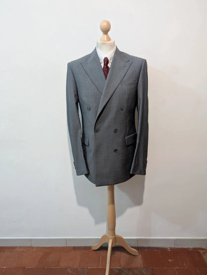 Légendaire costume croisé gris en laine légère