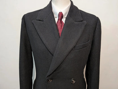 Superbe manteau croisé en laine