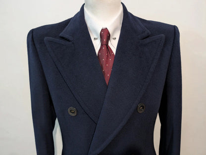 Superbe manteau croisé bleu marine