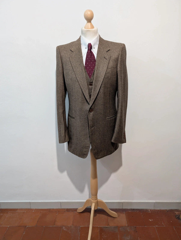 Exceptionnel costume 3 pièces marron