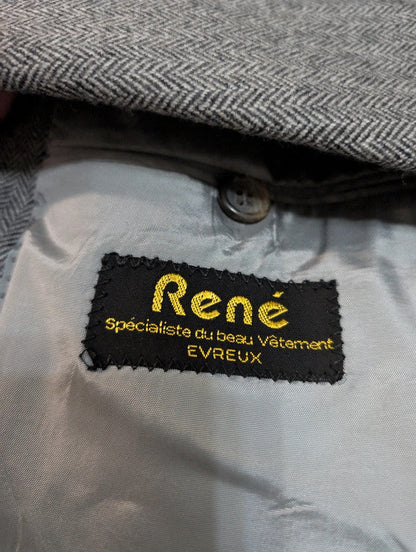 Redoutable costume à chevron en flanelle