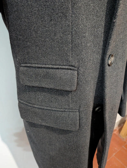 Classique manteau gris en laine