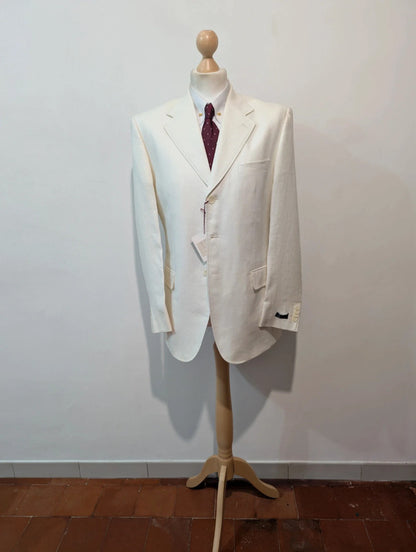 Angélique costume blanc en lin