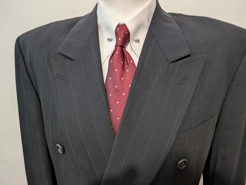 Terrible pinstripe double-breasted suit