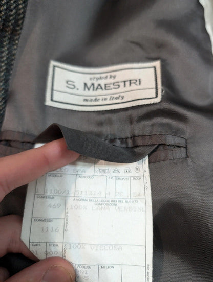 Robuste veste a carreaux en tweed