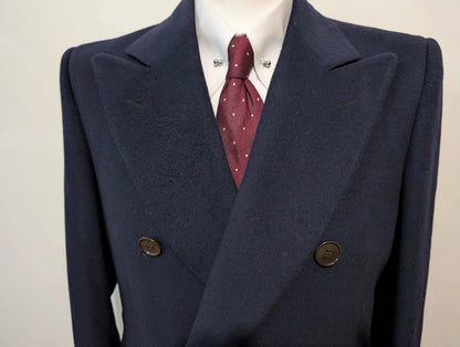 Sublime manteau croisé en laine