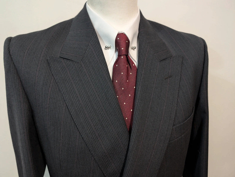 Classic striped double-breasted suit