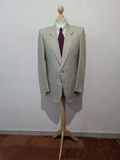 Génial costume crème vert en lin