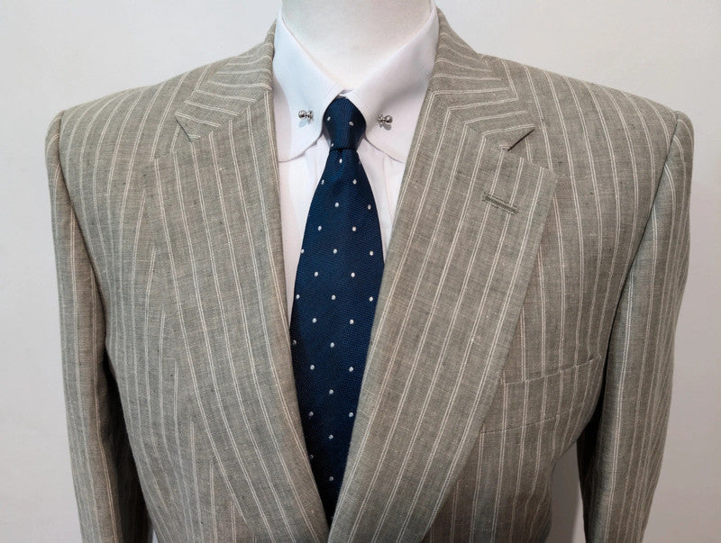 Amazing linen pinstripe suit