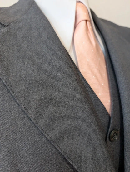 Magnificent gray flannel 3-piece suit