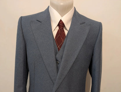 Mystérieux costume 3 piece en flanelle lourde