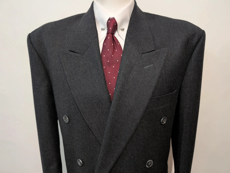 Furieux costume croisé en flanelle lourde