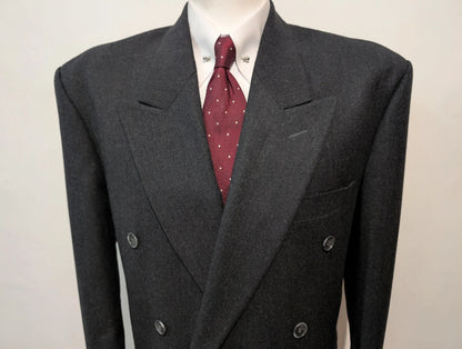 Furieux costume croisé en flanelle lourde
