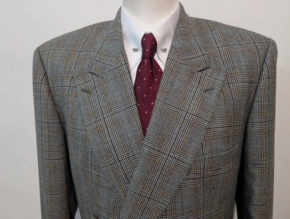 Sublime costume croisé en flanelle