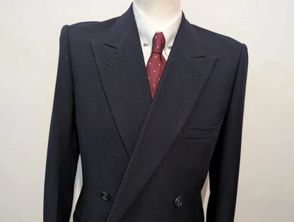 Incroyable costume croisé bespoke en laine