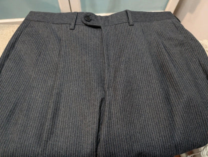 Superb pinstripe flannel suit