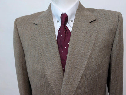 Splendide costume gris marron en flanelle