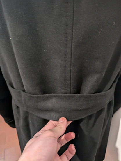 Magnifique manteau croisé noire en laine