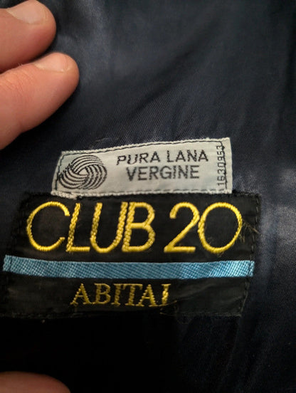 Classique manteau bleu marine en laine