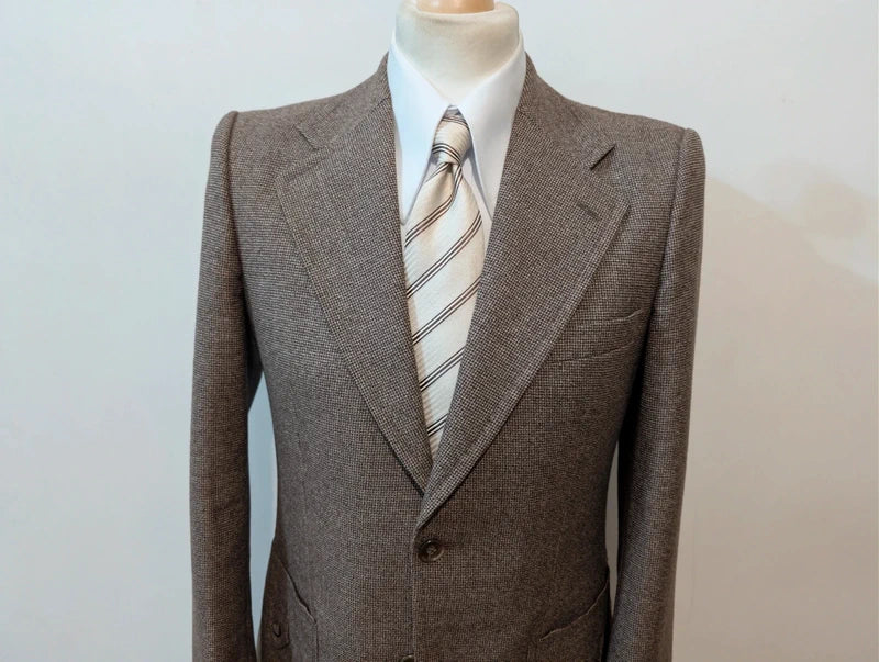 Elegante braune Tweed-Jacke