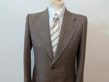 Elegante braune Tweed-Jacke