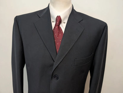 Classique costume bleu marine en laine
