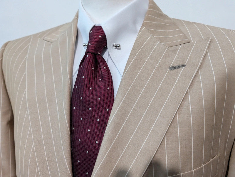 Impressive wool pinstripe suit