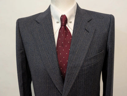 Génial costume pinstripe en flanelle