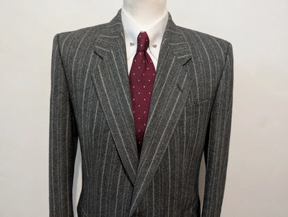 Wonderful pinstripe suit in heavy flannel