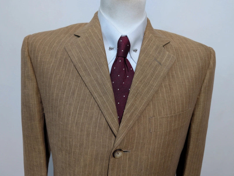 Spectaculaire costume pinstripe en lin
