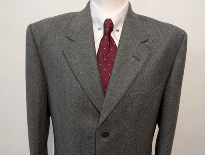 Magnifique costume gris en flanelle lourde