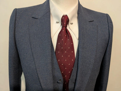 Élégant costume 3 pièces en flanelle