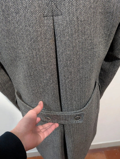 Magnifique manteau polo coat en tweed
