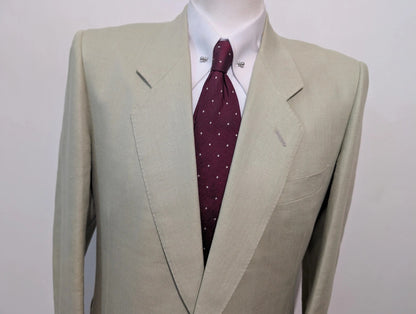 Génial costume crème vert en lin